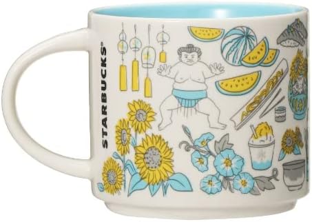 Starbucks Tumbler, Coffee, Staba, Japan Limited, Been There Series, Mug, Japan, Summer, Sunflower, 14.9 fl oz (414 ml), Cup, Cute, Stylish, Birthday, Gift, New Model, Gift, Brand, Christmas