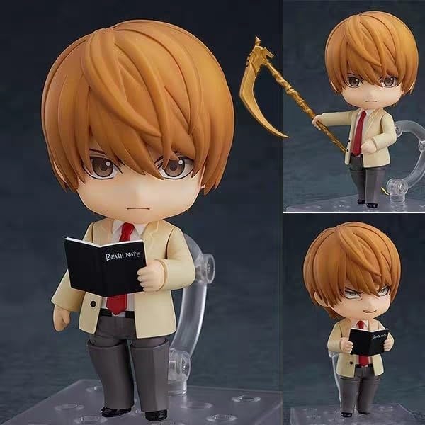 ねんどろいど デスノート フィギュア L・ローリエット 夜神月 フィギュア おもちゃ アニメ Q版 ねんどろいど 可動式 PVC モデル デスクトップ装飾 車飾り 置物 子供部屋 飾り 誕生日 プレゼント 非公式 (色-2) [並行輸入品]