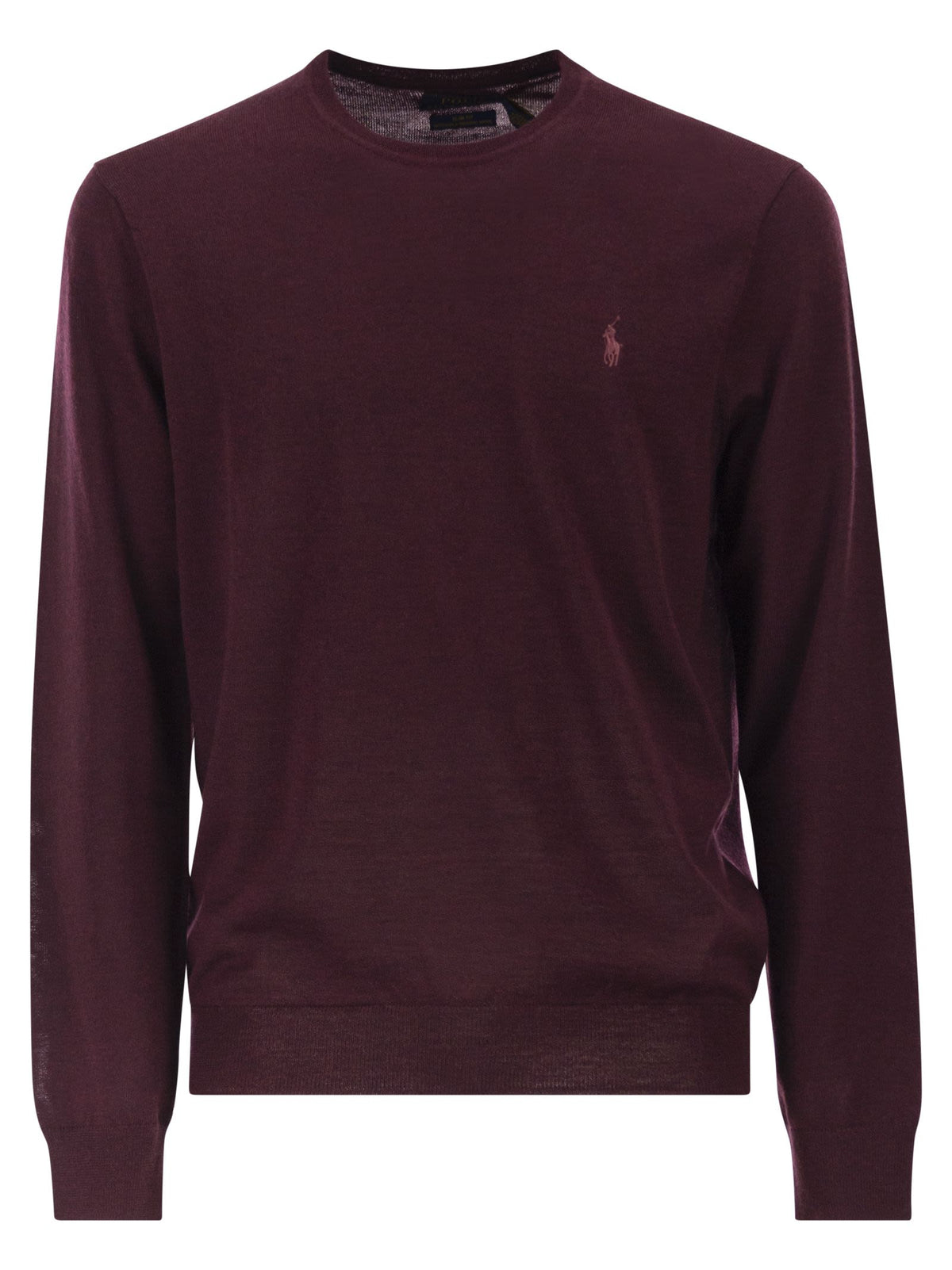 Polo ポロ ラルフローレン スリム フィット ウォッシャブル ウール クルーネック ジャンパー - Image 2