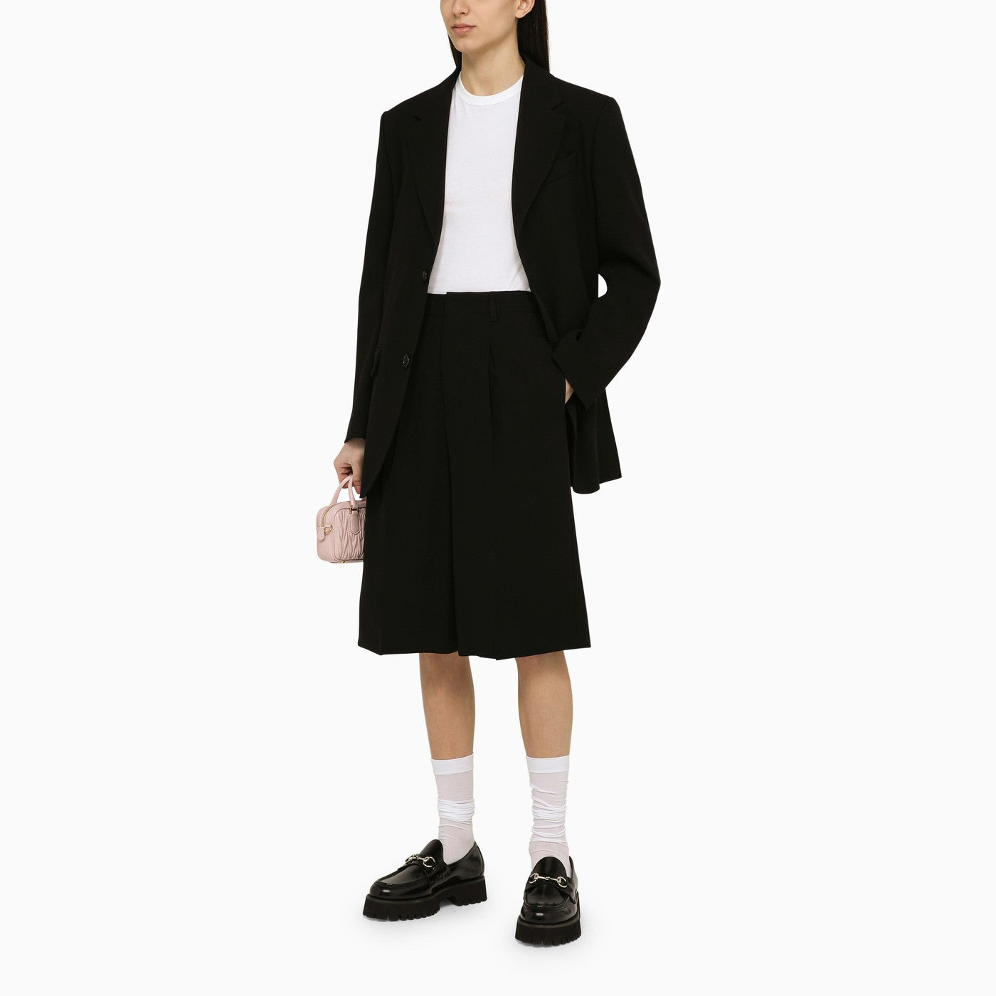 Ami Paris ウールのアミパリブラックシングル胸ジャケット - Image 2