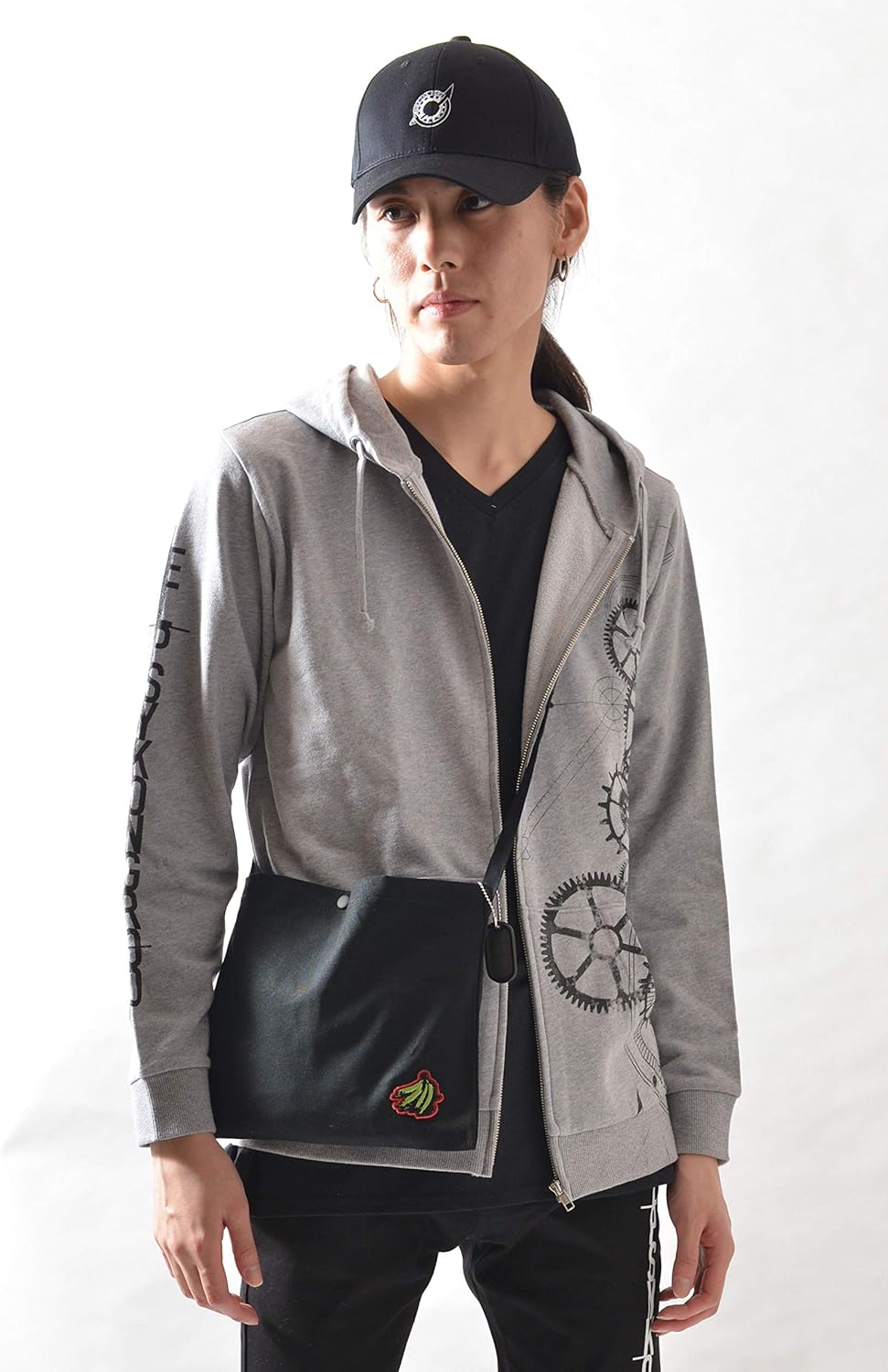 STEINS;GATE Dog Tag "Gerbana" Sacoche (Unisex) (F,Black)