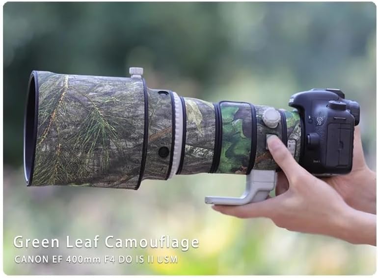 CHASING BIRDS Camouflage Waterproof Lens Coat for CANON EF 400mm F4 DO IS II USM Rainproof Lens Protective Cover (Including Aoba, 1.4X III Teleconverter)