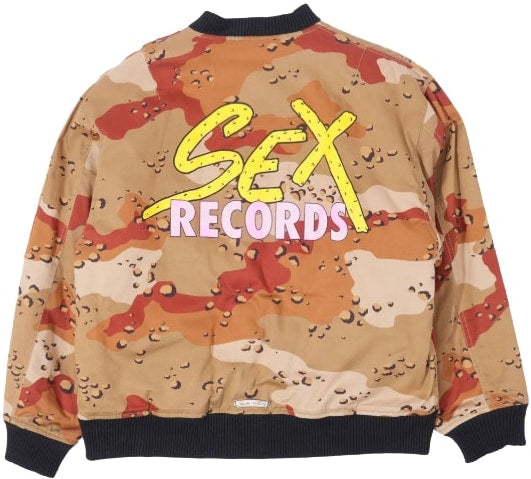 CHROME HEARTS MATTY BOY 'DESERT CAMO' SEX RECORDS BOMBER JACKET
