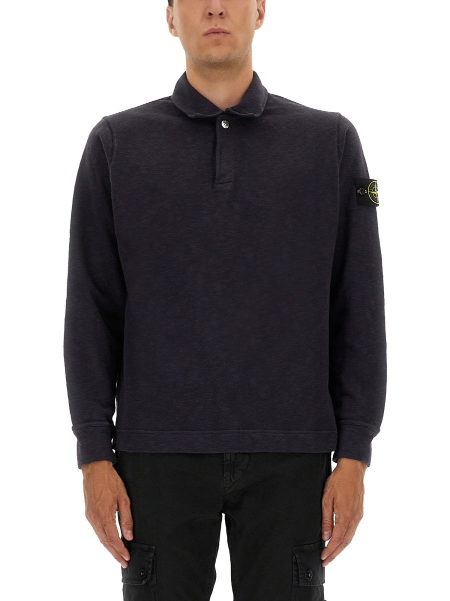 Stone Stone Island Cotton Vanisé Polo Shirt - Image 2