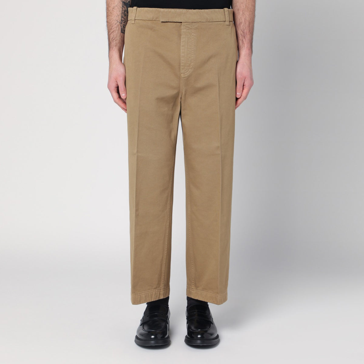 Thom Thom Browne Khaki Coloured Trousers In Cotton - Image 2