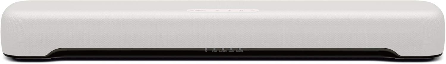 Yamaha SR-C20A(W) Compact Sound Bar, Width 23.6 inches (60 cm), PC Gaming Speaker, Bluetooth Compatible, TV/PC/Smartphone, White