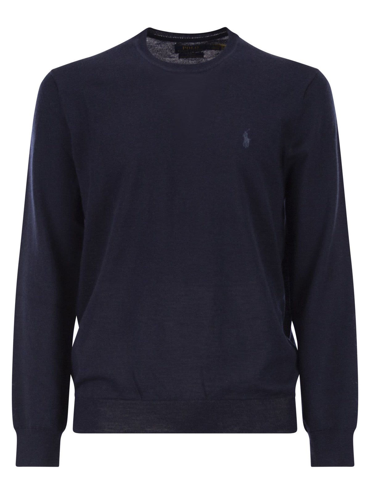 Polo ポロ ラルフローレン スリム フィット ウォッシャブル ウール クルーネック ジャンパー - Image 2