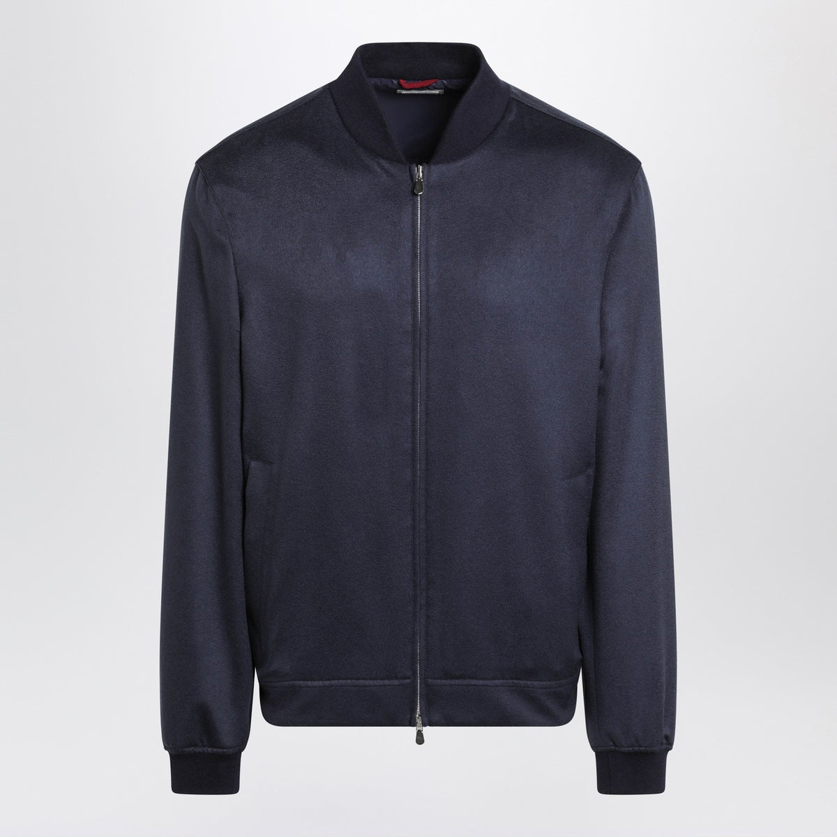 Brunello Brunello Cucinelli ライトウェイト カシミア フランネル ネイビー ブルー カーディガン - Image 2