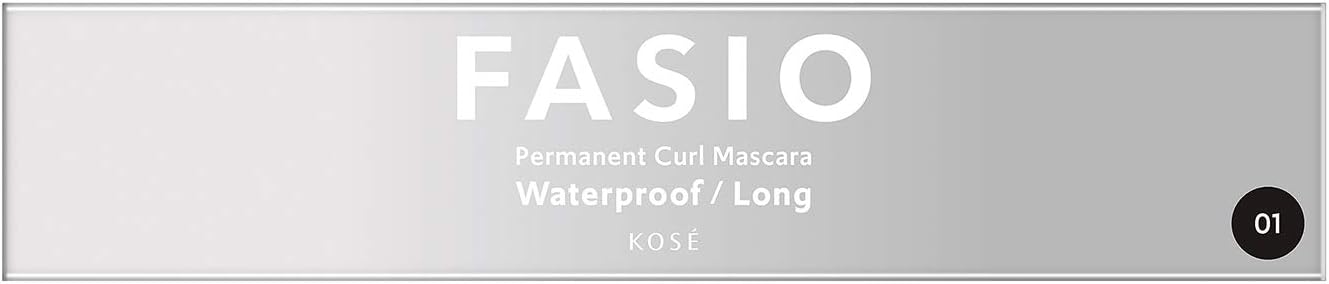 FASIO Permanent Curl Mascara WP (Long) Waterproof 01 Black, 0.2 oz (7 g)