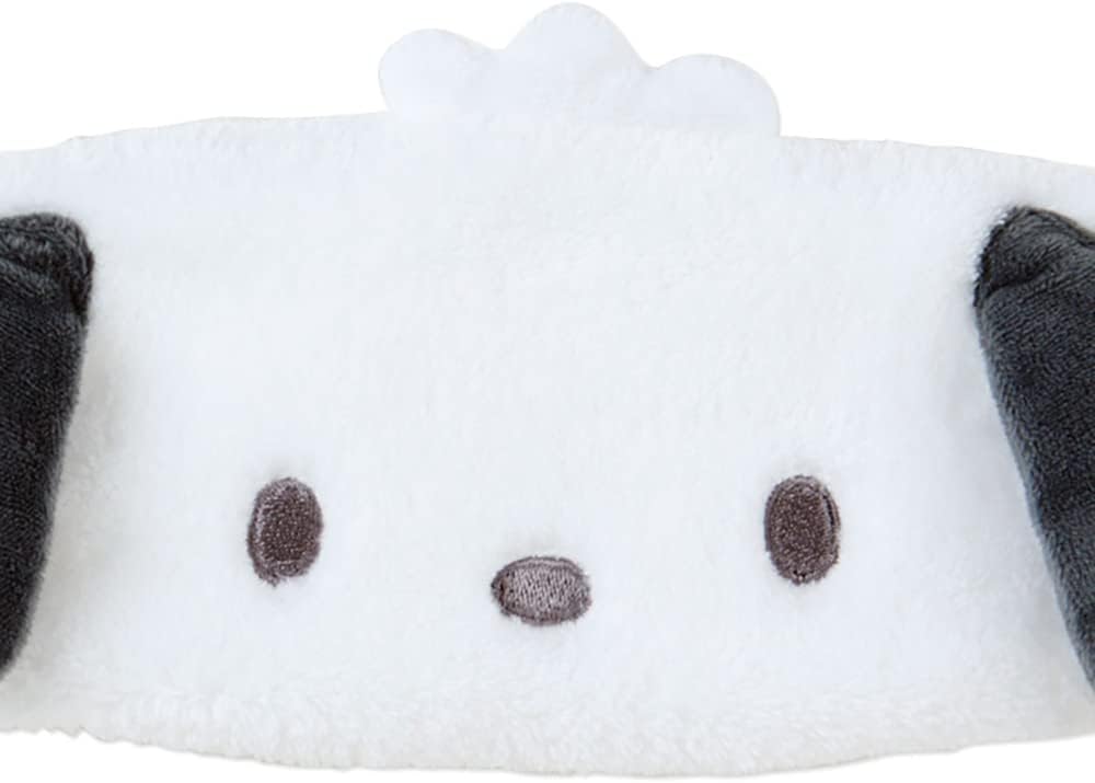 Sanrio 986208 Sanrio Pochacco Headband, White, Character Hair Turban/Hair Band, Facial Cleansing & Makeup, One Size Fits Most, For Girls