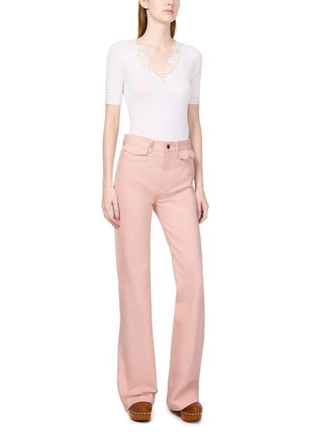 CHLOE Fitted pants in cotton - Image 2