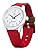Cue & Cue Smile Solar RP26J018 Wristwatch, Analog, Solar, Waterproof, Urethane Strap, Red, red, watch