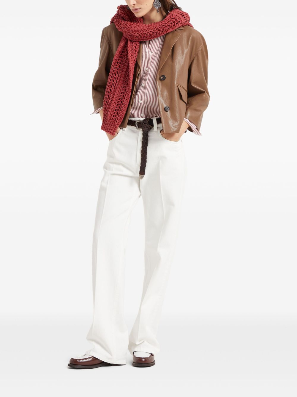 Brunello Cucinelli Striped Linenシャツ - Image 2
