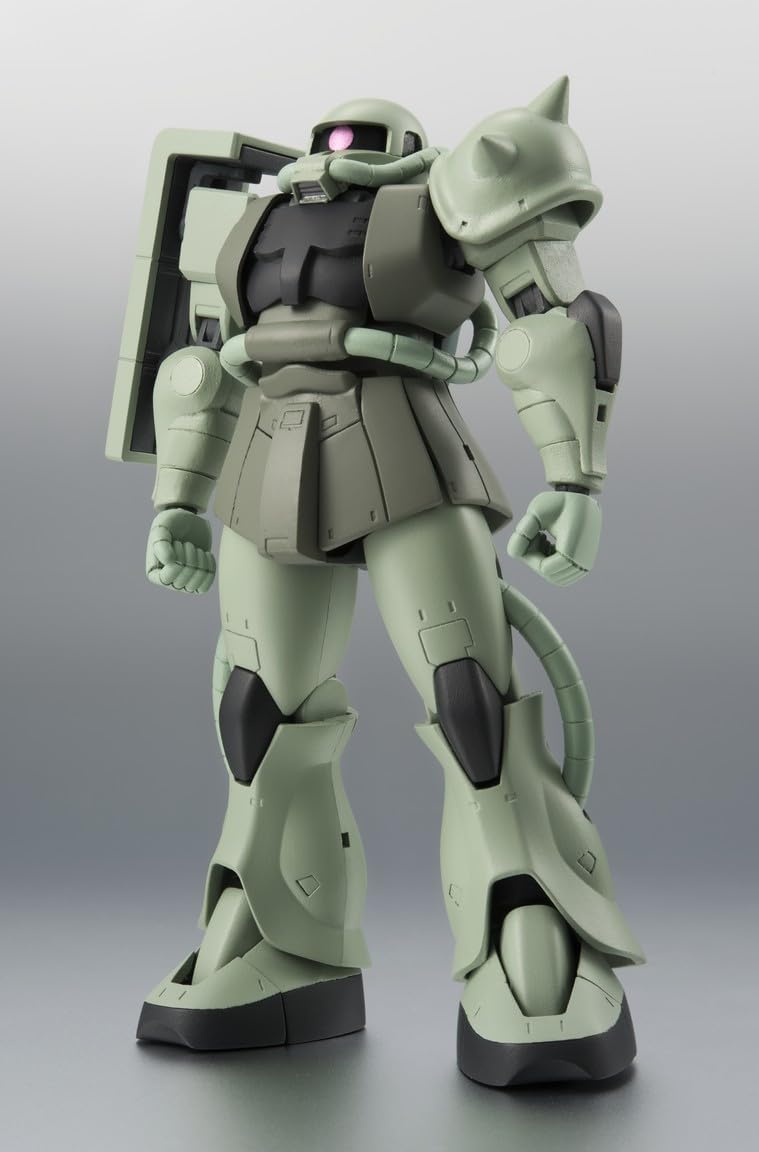 TAMASHII NATIONS Robot Spirits Mobile Suit Gundam MS-06 Mass Production Zaku Ver. A.N.I.M.E. (Resale Version), Approx. 4.9 inches (125 mm), PVC & ABS Pre-painted Action Figure