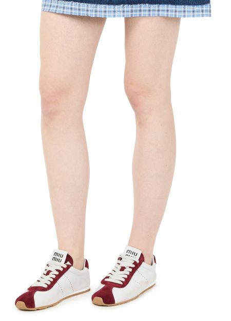MIU MIU ナッパレザー製 バイカラースニーカー - Image 2