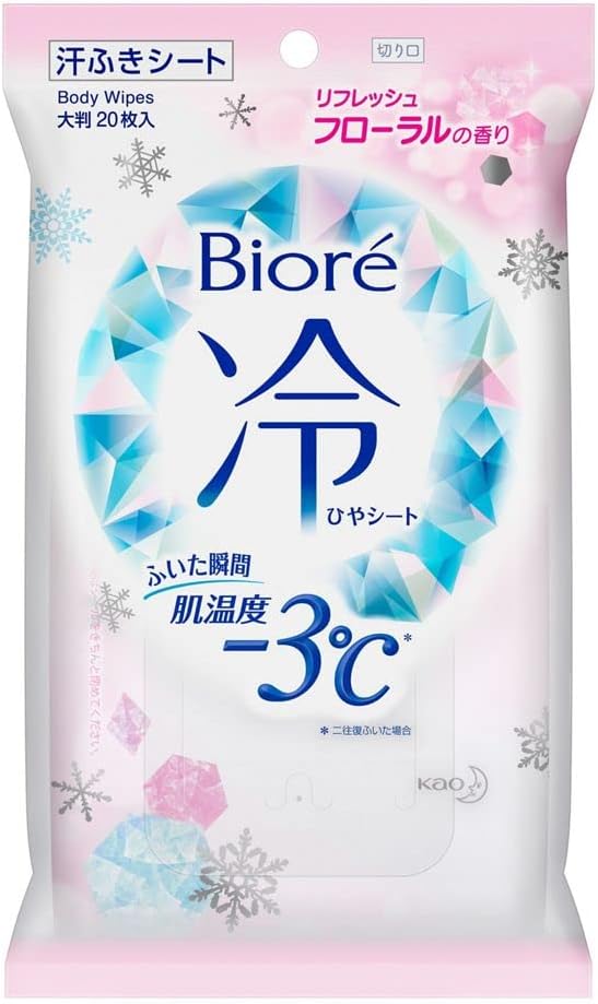 Biore Cooling Sheets, Refreshing Floral Scent, Pack of 3