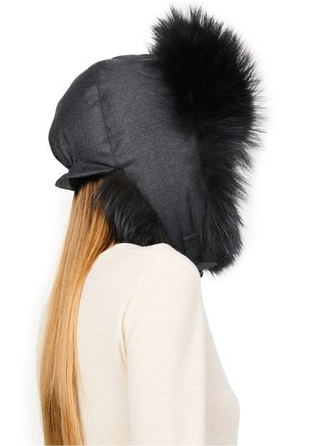 YVES SALOMON Wool and fox fur chapka - Image 2