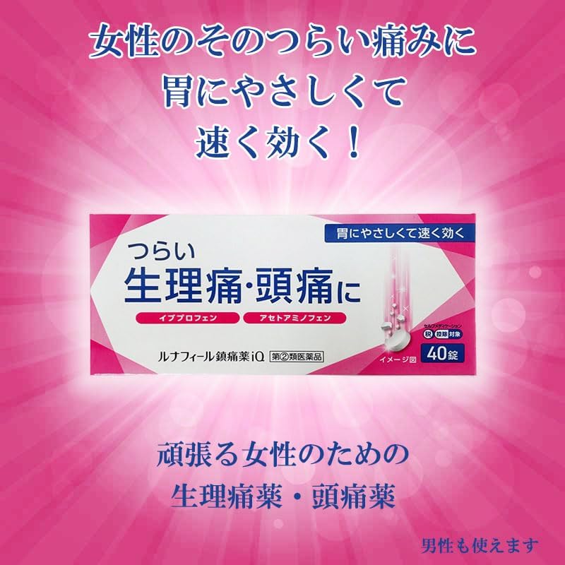 Lunafir Analgesic iQ 40 Tablets x 4