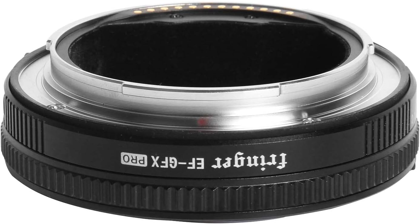 Fringer EF-GFX Pro FR-EFTG1 Auto Focus Camera Mount Lens Adapter Ring for Canon EF to Fuji GFX100/ GFX100S, Sigma, Tamron EF Lens