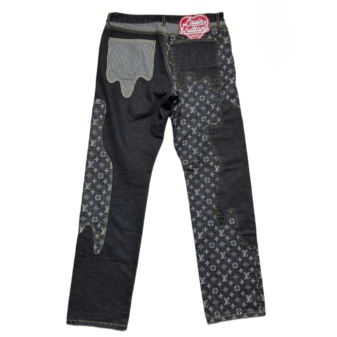 LOUIS VUITTON X NIGO MONOGRAM CRAZY DENIM JEANS