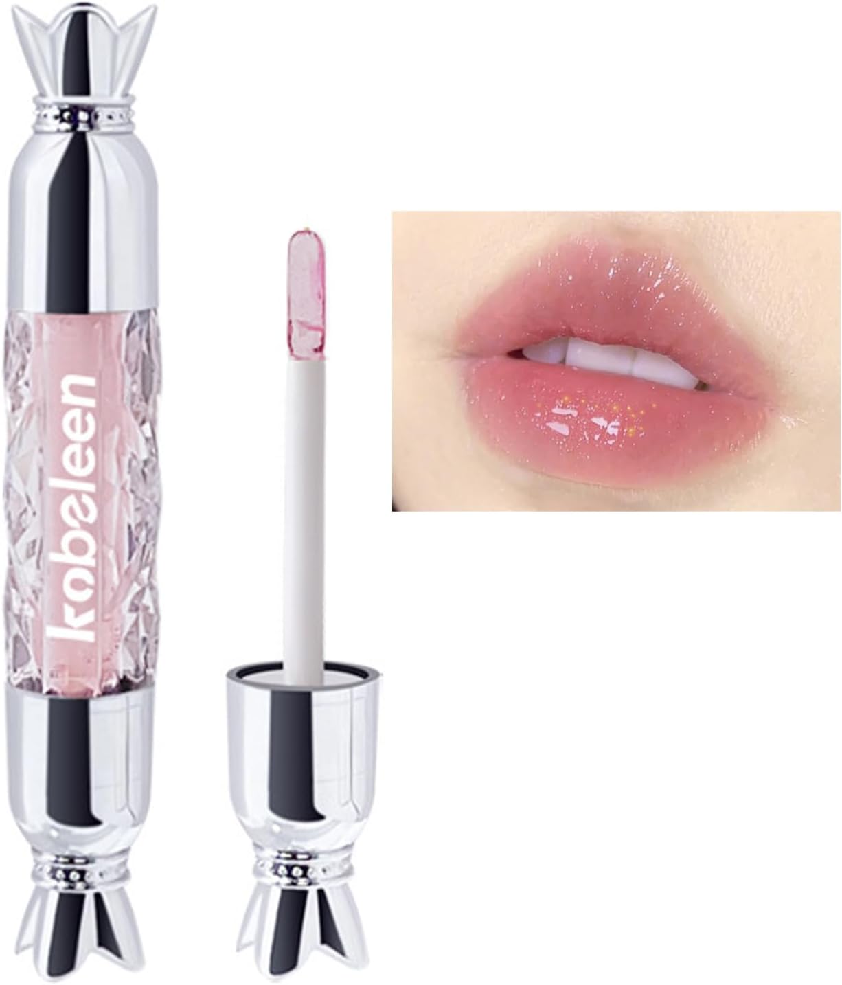 Lip Gloss, Glossy, Thin and Transparent, Chubby Lips, Long Time Moisturizing, Cover Lip Wrinkles, Non-Stick Lip Gloss, 3 Colors (03 Plum Pink)