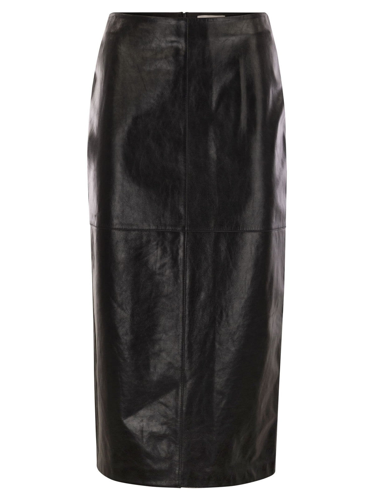 Sportmax Sportmax Afa Gonna Longuette In Pelle - Image 2