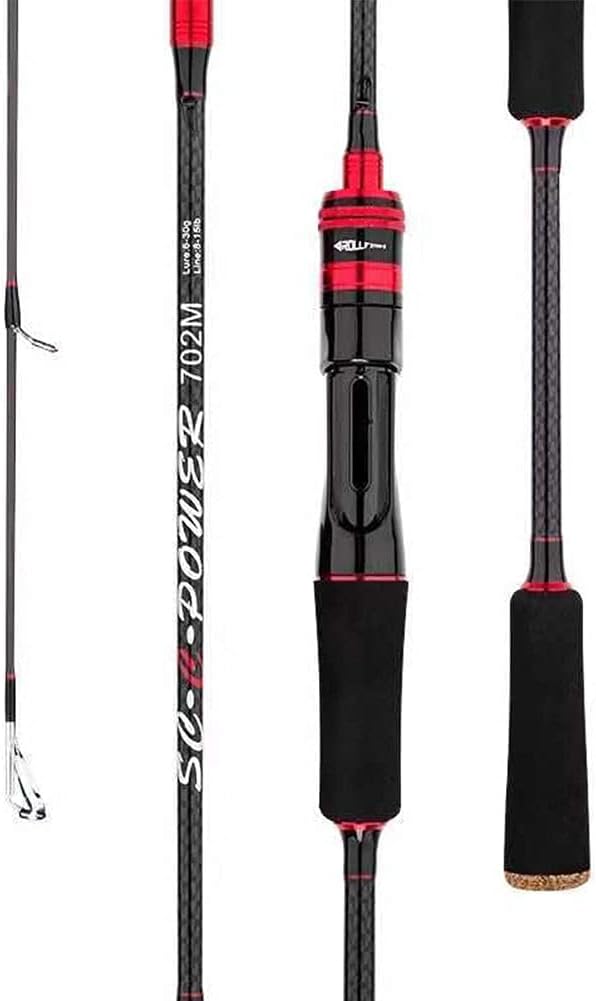 M Style Fishing Rod, Super Light Lure Rod, Sea Bass Rod, Carbon Fiber Fishing Rod, Casting, Spinning Rod, Sea Fishing Rod, Far Throw Fishing Rod, 2-Strand (Transition) 5.6 ft (1.68 M/1.8 M/2.1 M/2.4