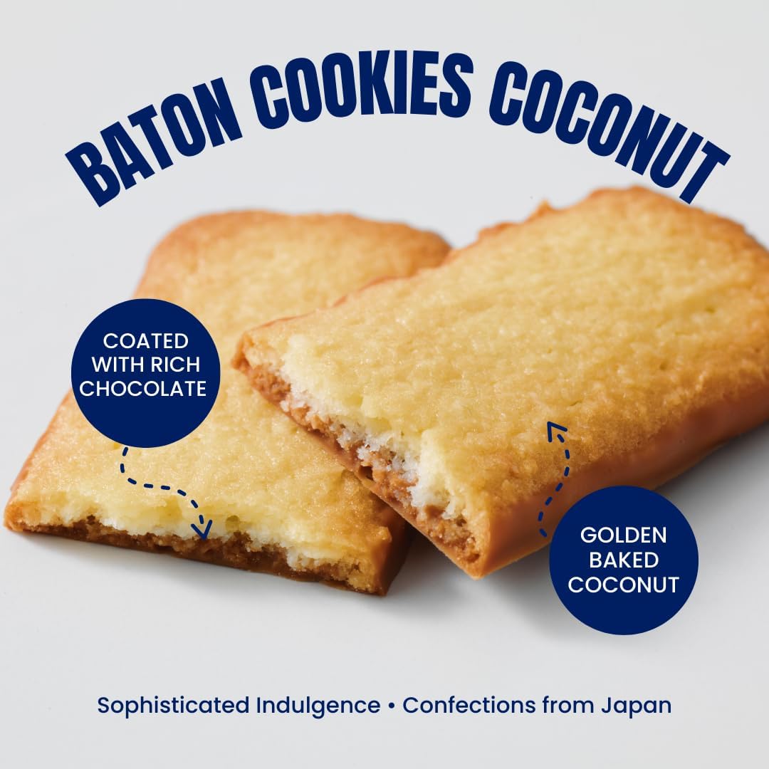ROYCE'(ロイズ) Baton Cookie [Coconut] [Hokkaido Sweets] 25 pieces (x 1)