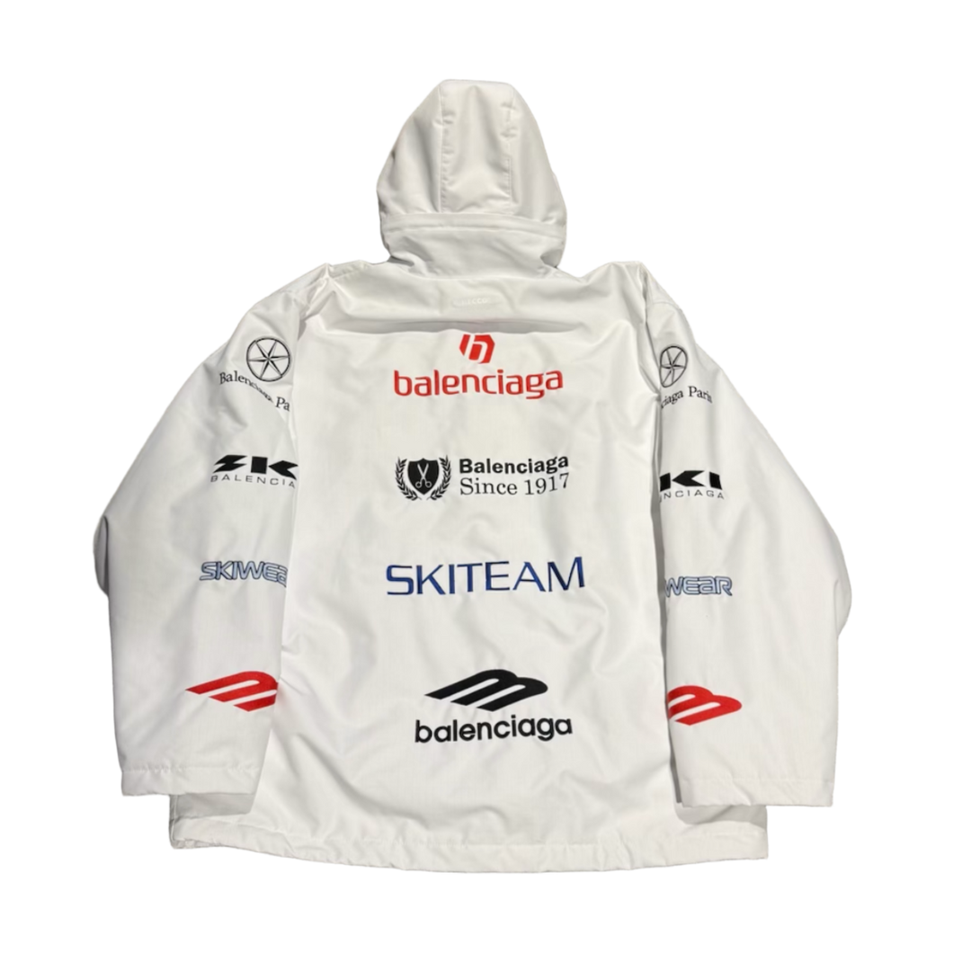 BALENCIAGA 'SKI TEAM' WHITE PARKA