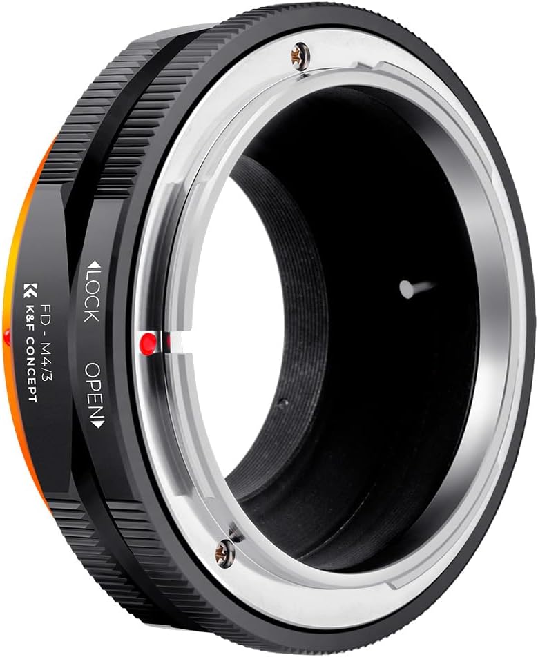 K&F Concept Mount Adapter for Canon FD Lens to Micro 4/3 Mount Camera PROII, Matte Finish, Anti-Glare, Infinity, Manufacturer's Direct Store