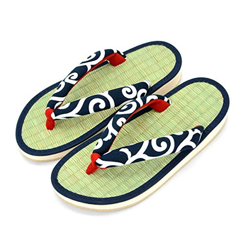 [Takeharu] Women's Sandals, Rush, Made in Japan, Zori Sandals, Round Tatami Sandals, Folding Sandals, Cute Large Size, Flowers, White, Black, Pink, Polka Dots, Non-Slip, Perfect for Your Feet,