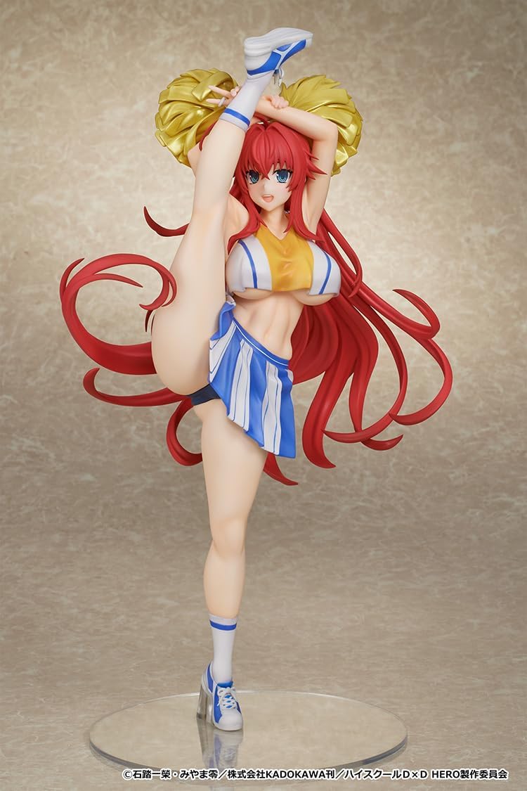 MuseMolds High School D x D Hero Scale Figure, Rias Gremory, Cheer Girl Ver. Plastic, Painted and Assembled Product, 1/6 Scale, Includes Exclusive Stand, Total Height Approx. 13.0 inches (330 mm)