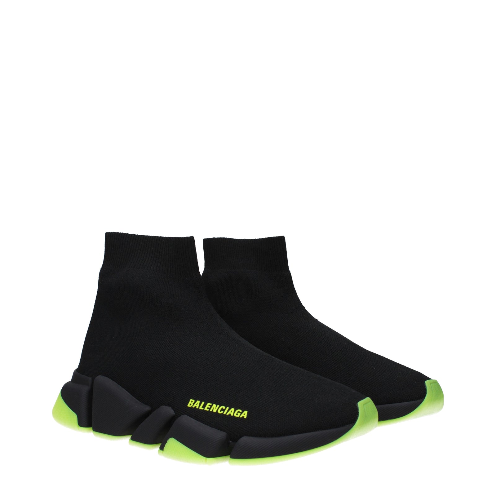 Balenciaga Sneakers Speed 2.0 Donna Tessuto Nero/Giallo Fluo - Image 2