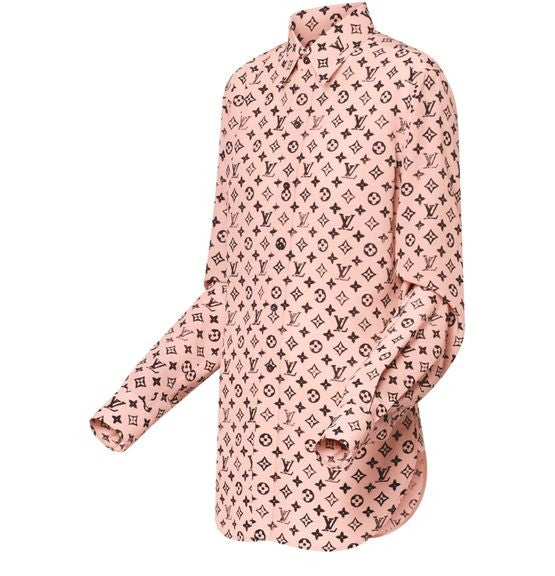 LOUIS VUITTON Washed Monogram Silk Shirt - Image 2