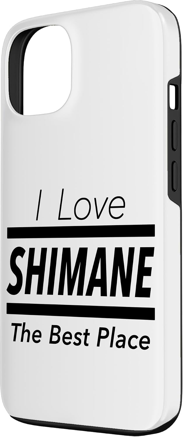 iPhone 13 I Love Shimane (I Love) JIMO-T [47 Prefectures] Jimoti Local Love Goods Travel Souvenir Funny Smartphone Case