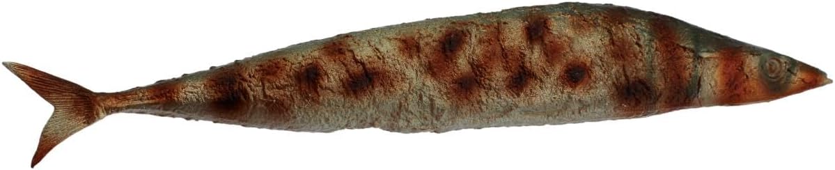 Speed Mao Realistic Lifelike Sanma Grilled Fish Food Sample Food Model Set of 2