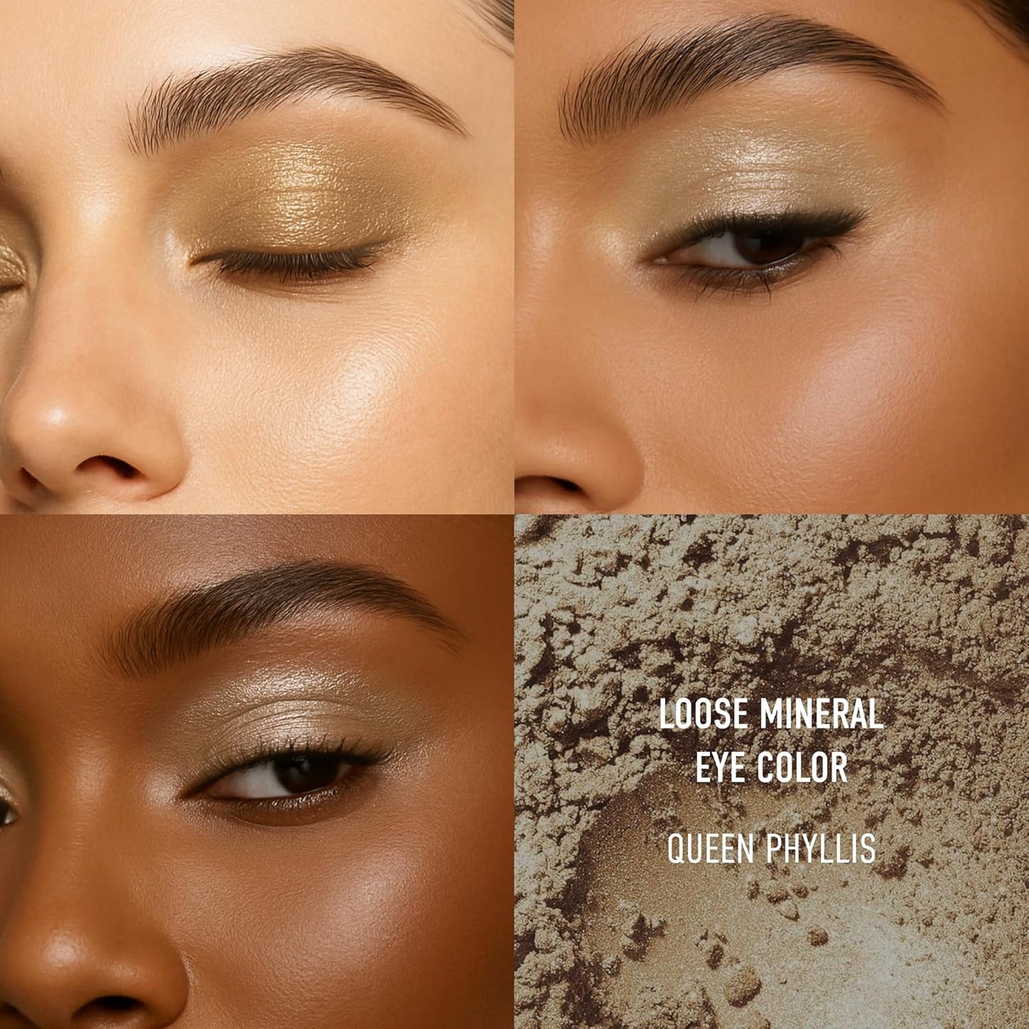bareMinerals Sombra de ojos mineral suelta única, polvo mineral cremoso, transparente para construir a cobertura completa, color de ojos que se mantiene real, sin talco, libre de crueldad, seguro para