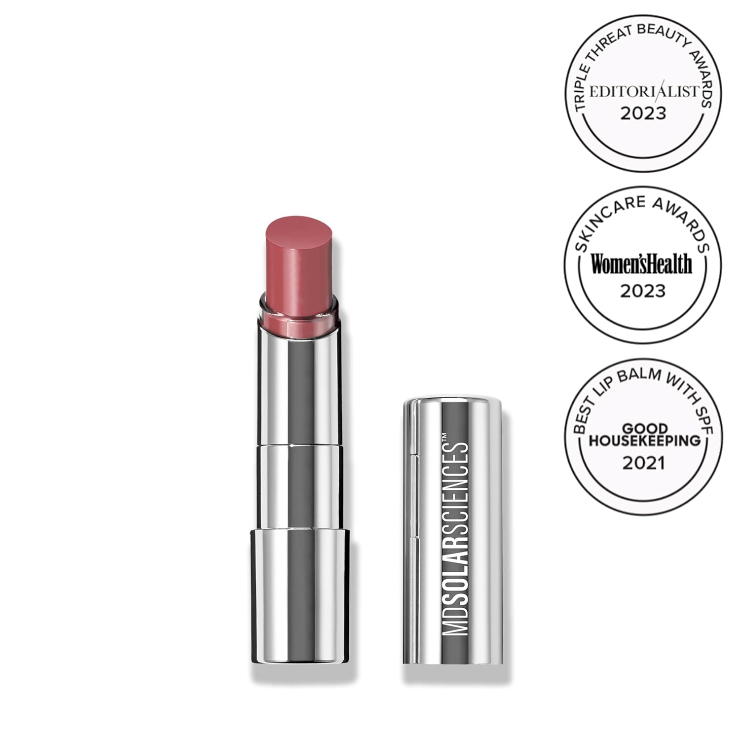 MDSolarSciences Bálsamo labial tintado ligero SPF 30 protector solar hidratante con manteca de karité, aceites de jojoba y aguacate hidratantes, vegano, limpio y libre de crueldad para el cuidado de