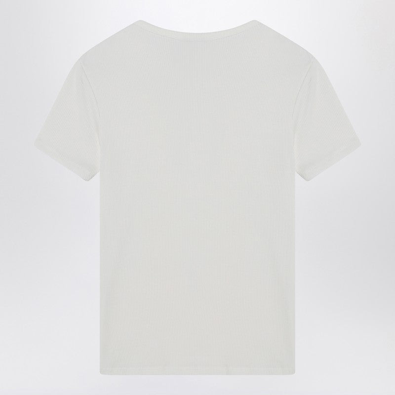 Calvin Klein カルビンクラインホワイトリブTシャツ - Image 2