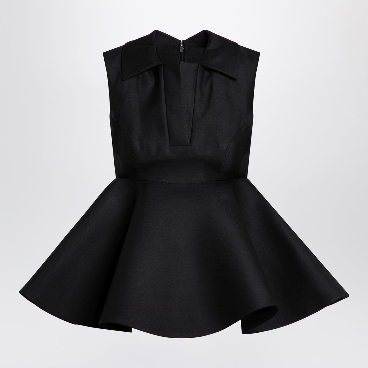 Jacquemus Jacquemus Black Wool And Silk Spalla Top - Image 2