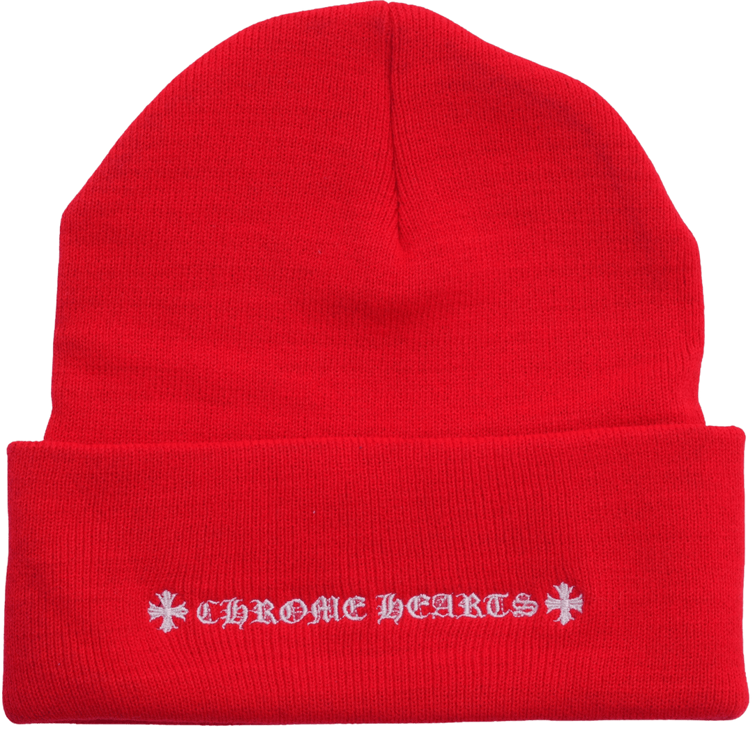 CHROME HEARTS 'RED' CH BEANIE