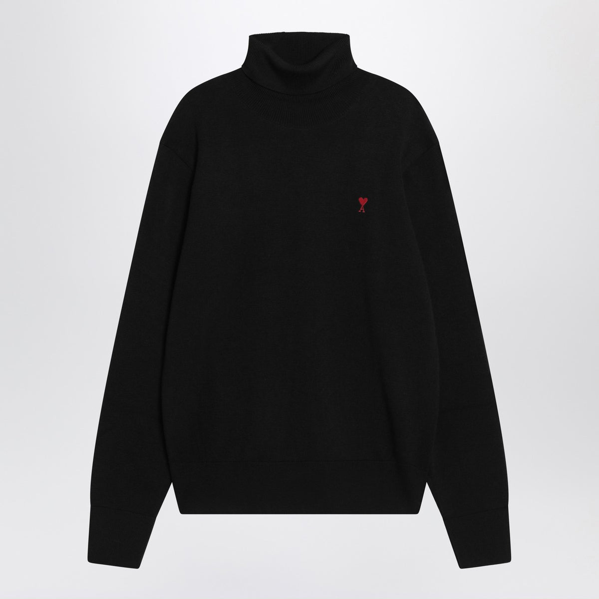 Ami Ami Paris Black Turtleneck Seater Ami De Coeur - Image 2