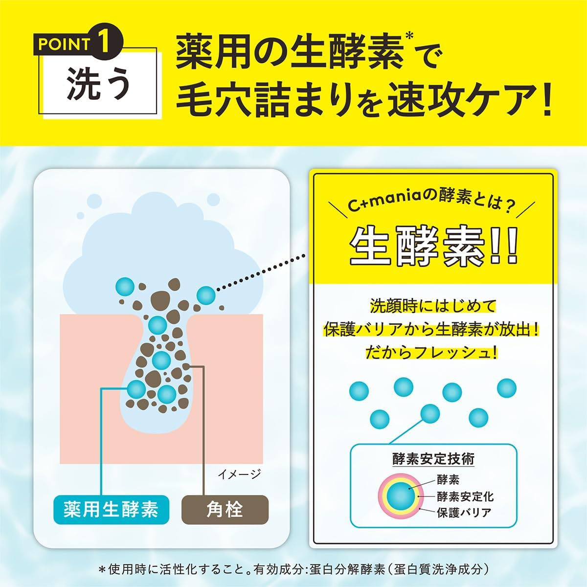 LDK the Beauty A Rated/Bestbuy Award: C+mania Medicated Power Clear C+ Enzyme Facial Cleansing Powder, Quasi-drug, Super Vitamin C+, 20 Packets