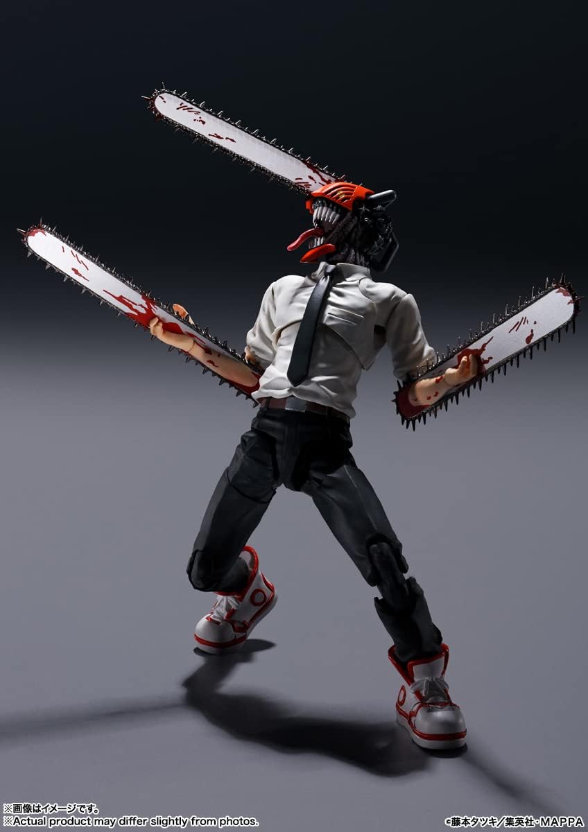 TAMASHII NATIONS S.H. Figuarts Chainsaw Man, Approx. 5.9 inches (150 mm), PVC & ABS, Pre-painted Action Figure