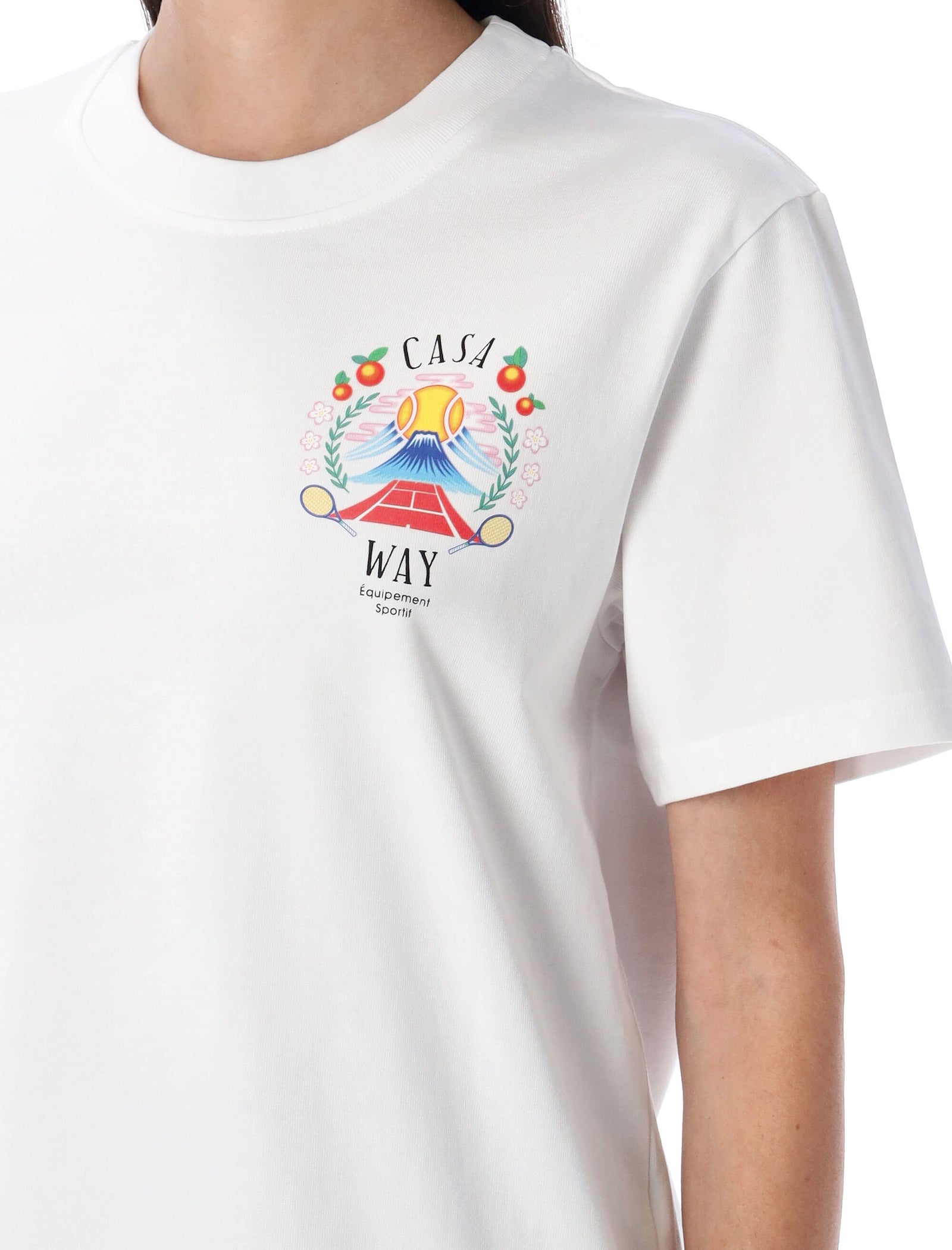 Casablanca カサブランカTシャツとポロスホワイト - Image 2