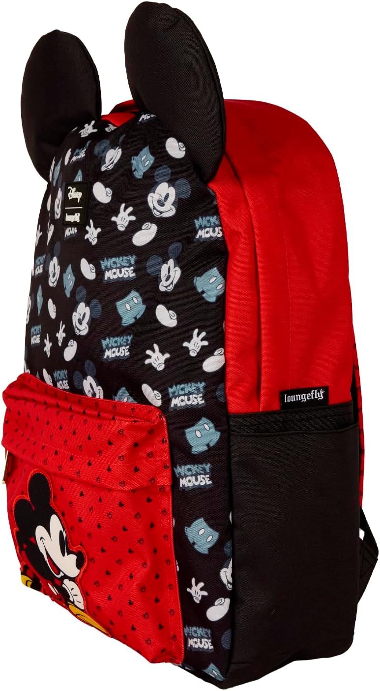Loungefly Disney Mickey Mouse - Mochila de nailon tamaño completo