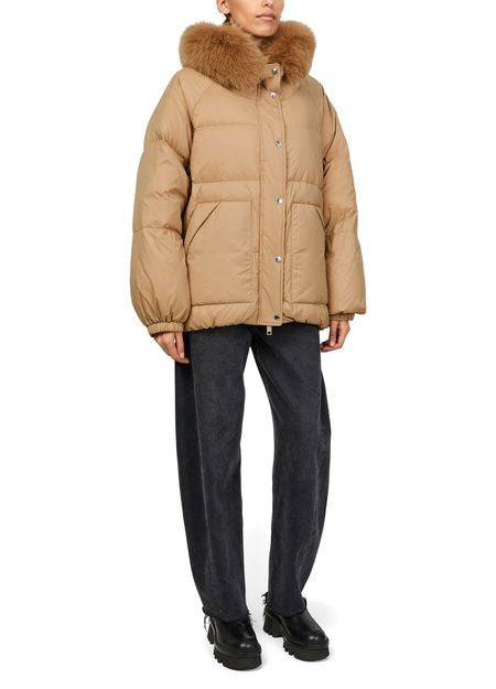 YVES SALOMON Hooded puffer jacket with a fox fur trim - Image 2