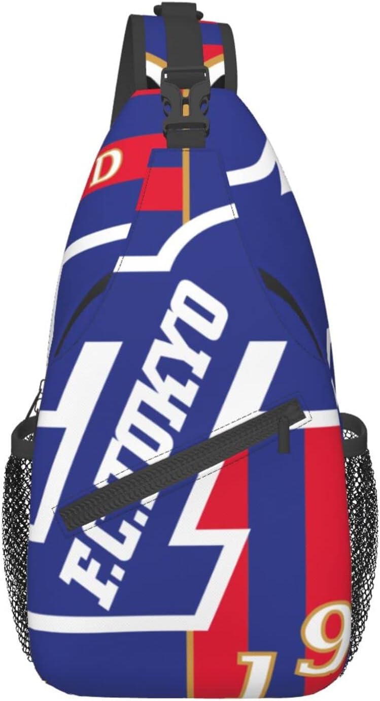 Fc Tokyo Shoulder Bag, Large Capacity, Shoulder Bag, Crossbody Bag, Mountain Climbing, Going to School, Events, Animation, Moe Goods? Multifunctional Lightweight Unisex Gift Sports Rucksack Backpack Bag