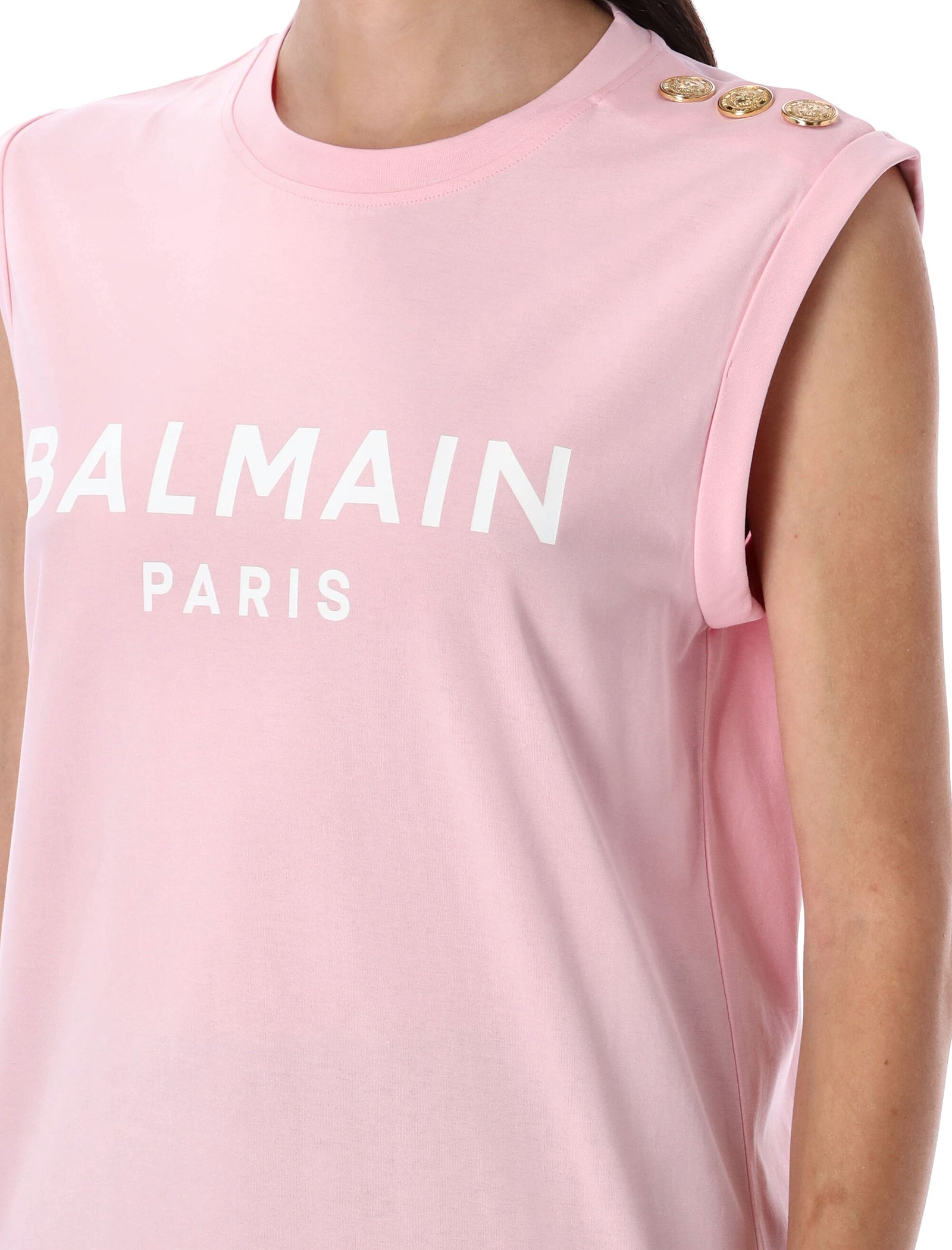 Balmain バルメインTシャツとポロスピンク - Image 2