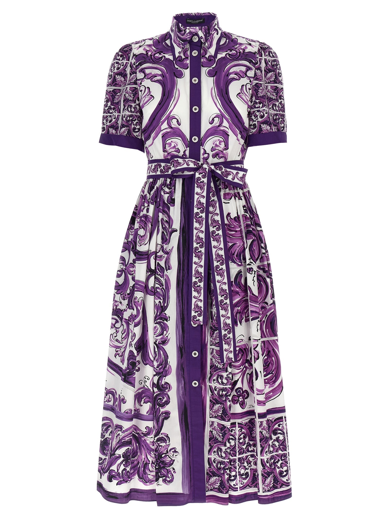 Dolce  Gabbana Dolce＆Gabbana 'Maiolica' Print Chemisierドレス - Image 2